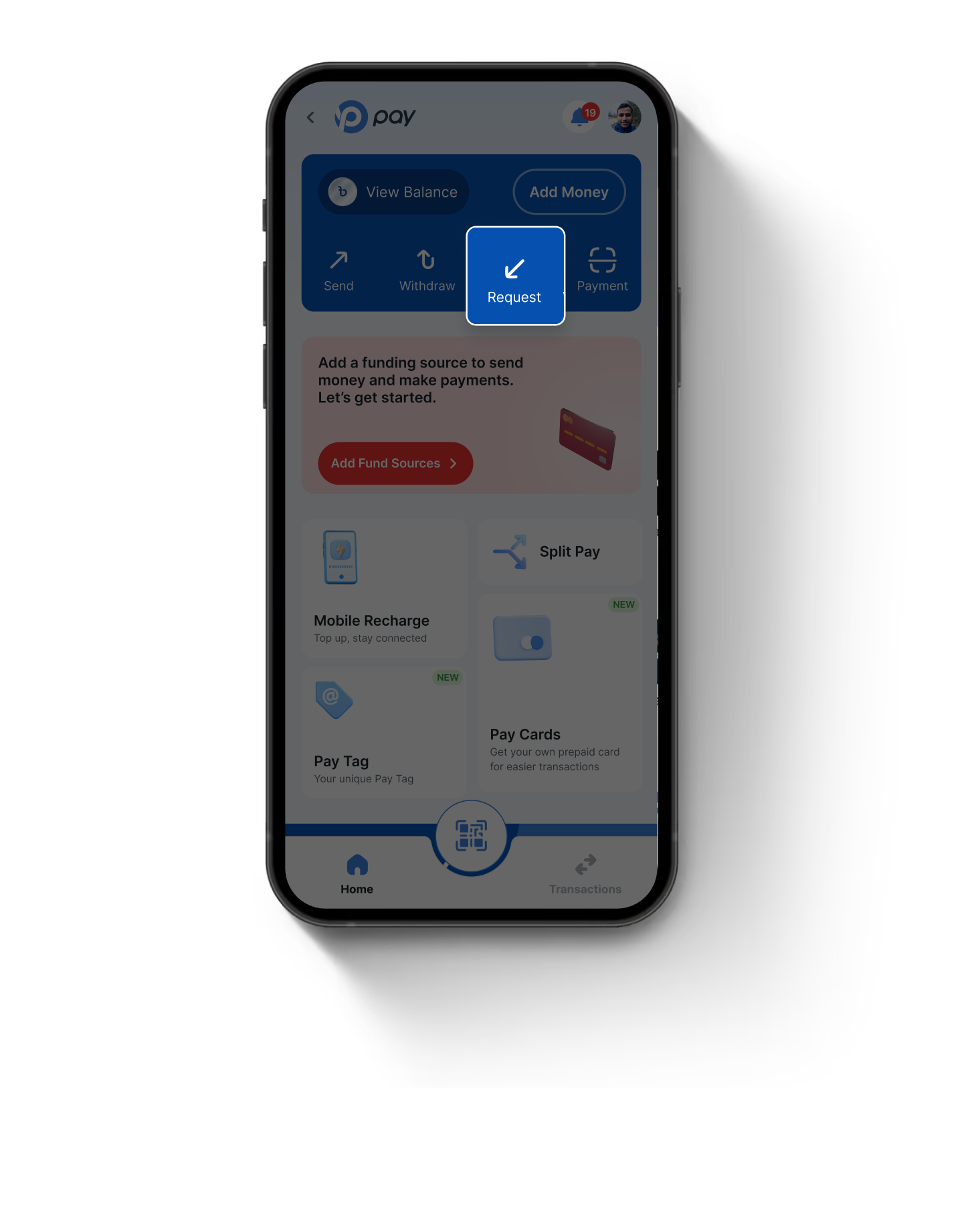 In-App Request Money