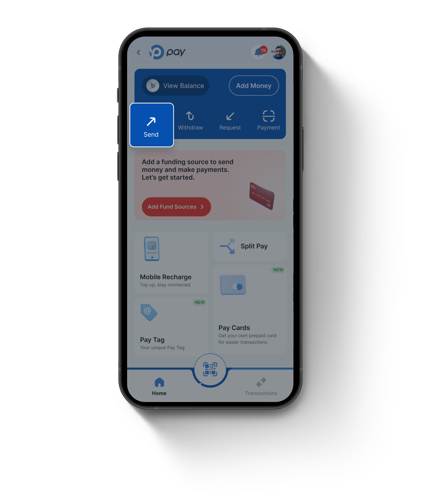 In-App Send Money
